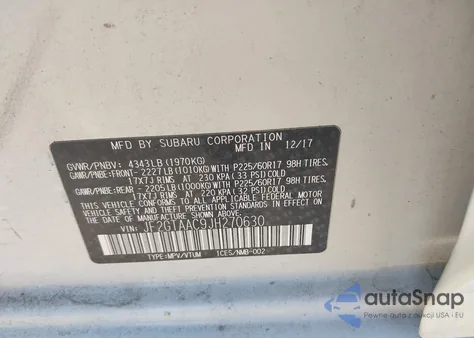 2018 Subaru Crosstrek 2.0I из США, поврежденный, VIN JF2GTAAC9JH270630